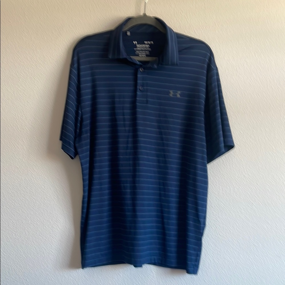 Under Armour Men's Blue The Playoff Polo Shirt LG